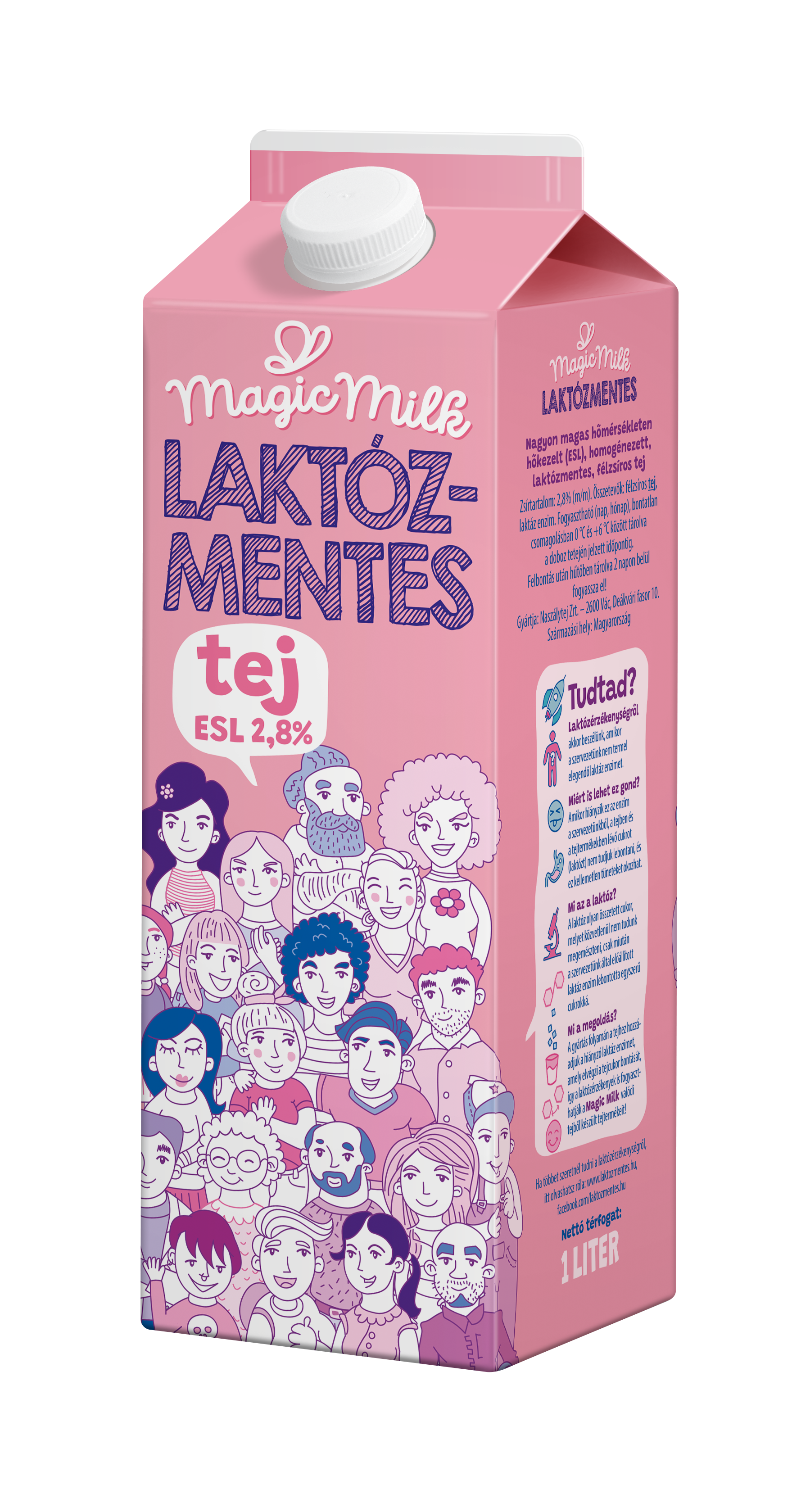 Magic Milk laktózmentes ESL félzsíros tej 2,8% zsírtartalommal 1 liter